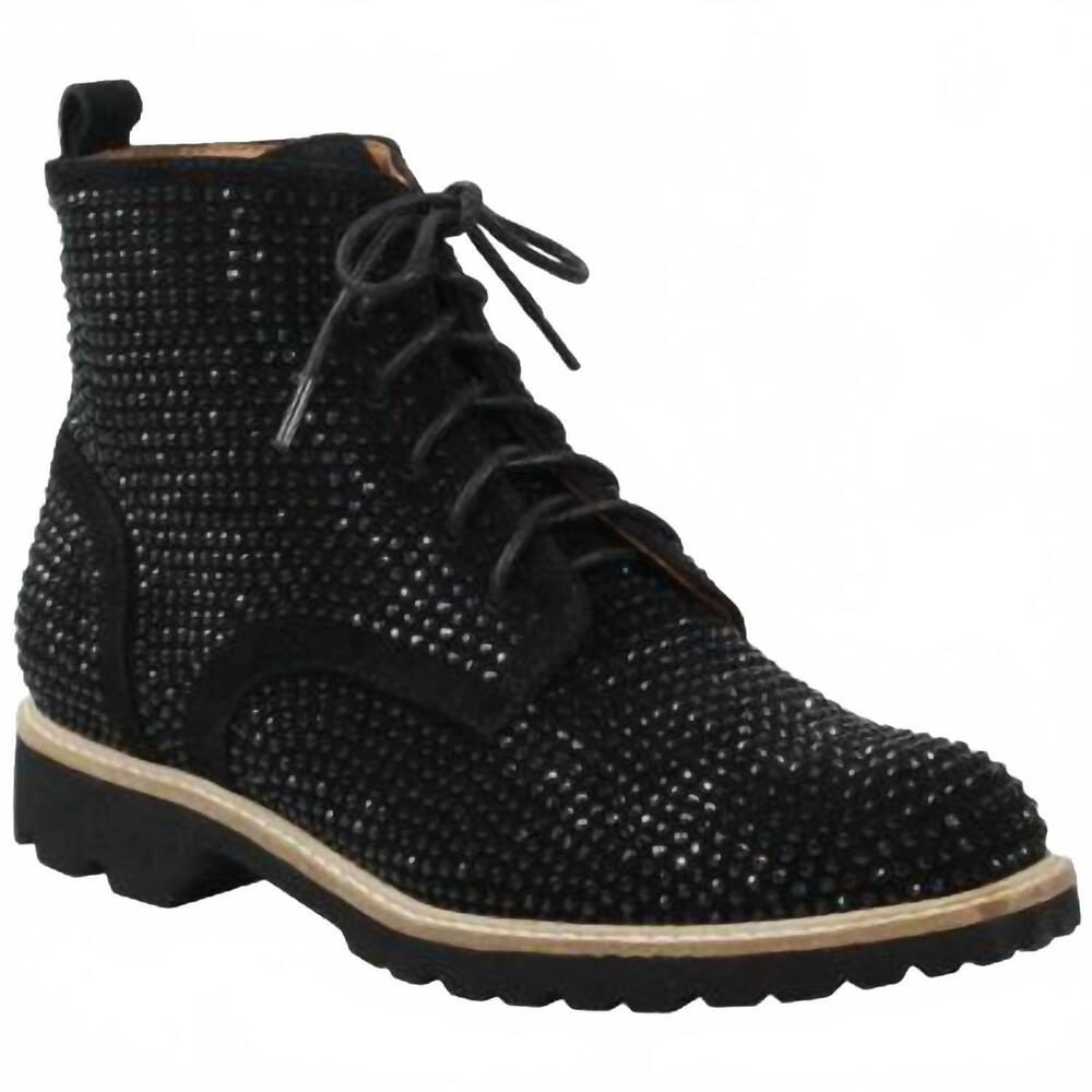 NEW L'AMOUR DES PIEDS women's raynelle tie boot in black